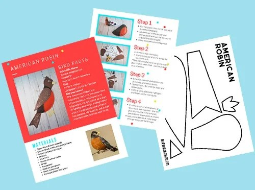 PAPER PLATE BIRD CRAFTS PAGES OF EBOOK 