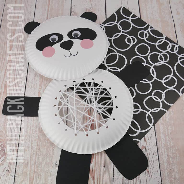 Paper Plate Panda Craft for Kids