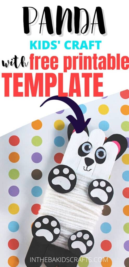 PANDA CRAFT FOR KIDS 