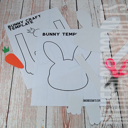 Bunny craft template 