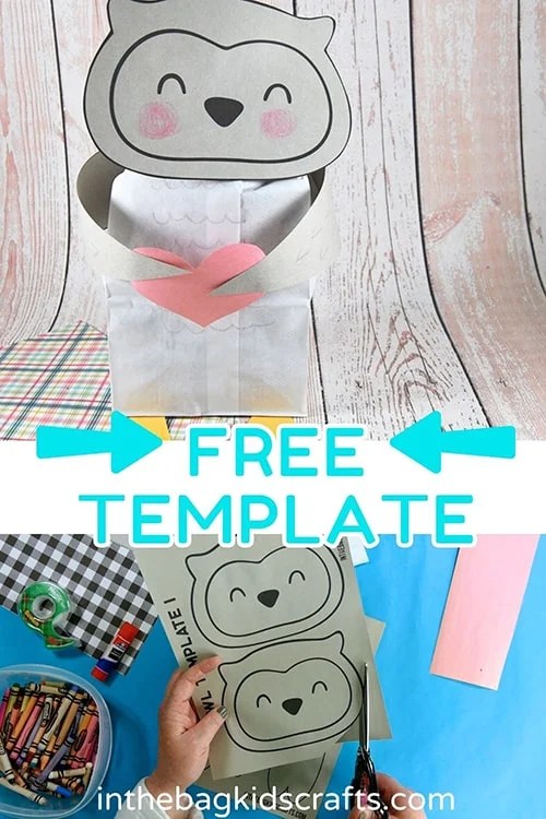 owl craft for kids with free template 