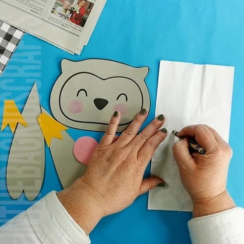 owl Craft for kids step 3