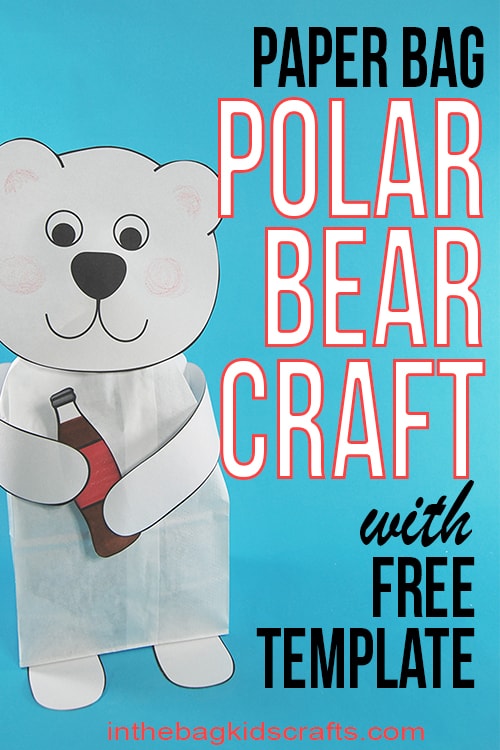 Simple Polar Bear Craft for Kids with FREE template 