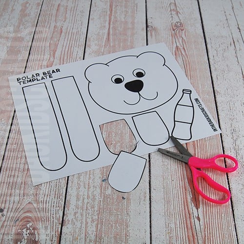 Polar Bear Craft for Kids Step 1