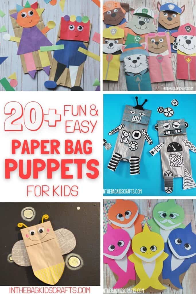 20+ paper bag puppets for kids 