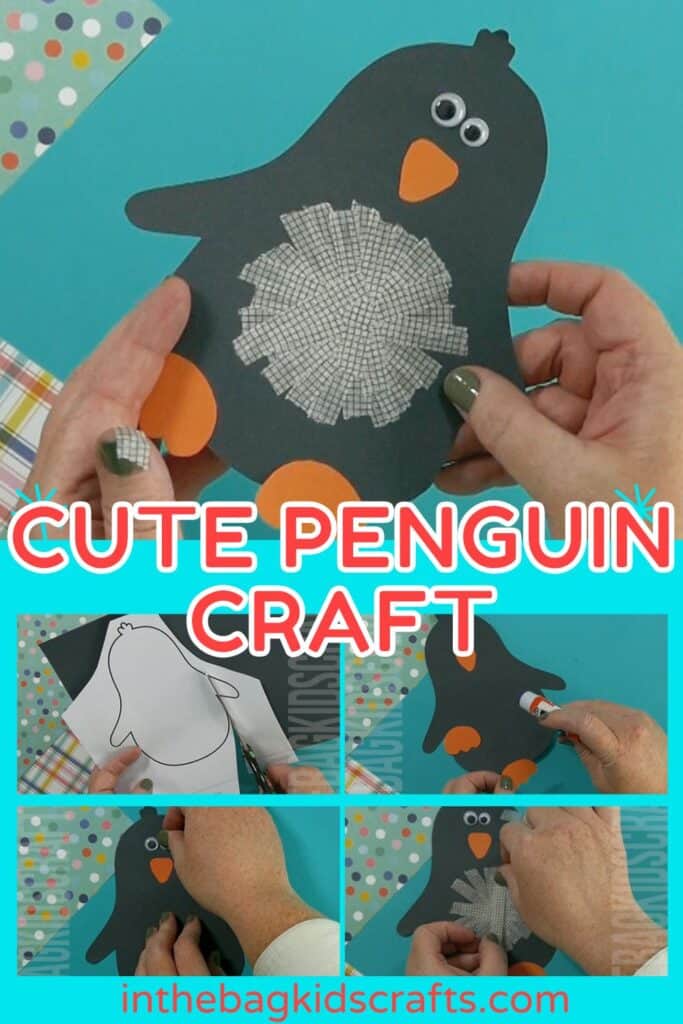paper penguin craft for kids 