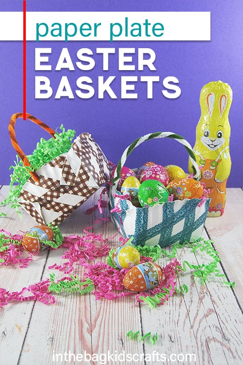 Paper Plate Easter Basket Craft