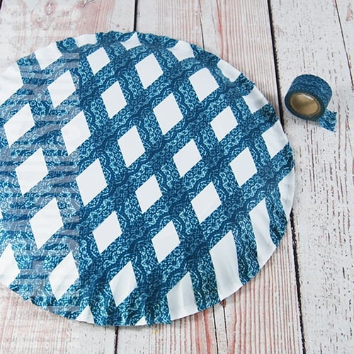 paper plate basket step 1