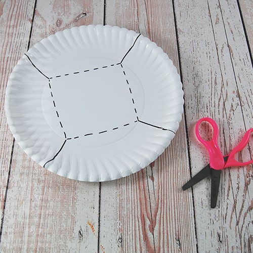 Paper plate basket step 2