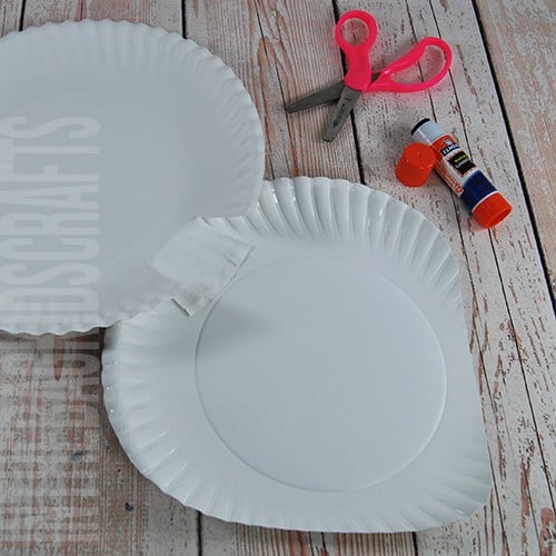 paper plate polar bear craft for kids step 2