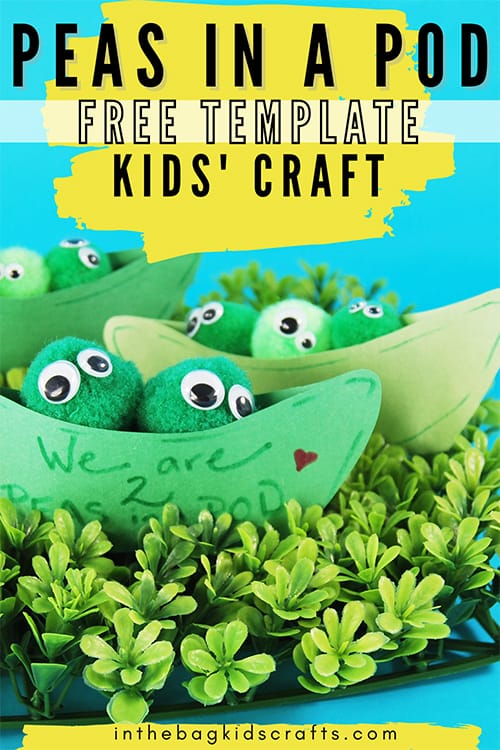 peas in a pod craft for kids 