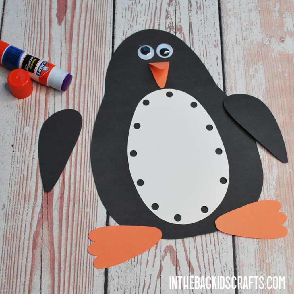 PENGUIN CRAFT FOR KIDS STEP 3