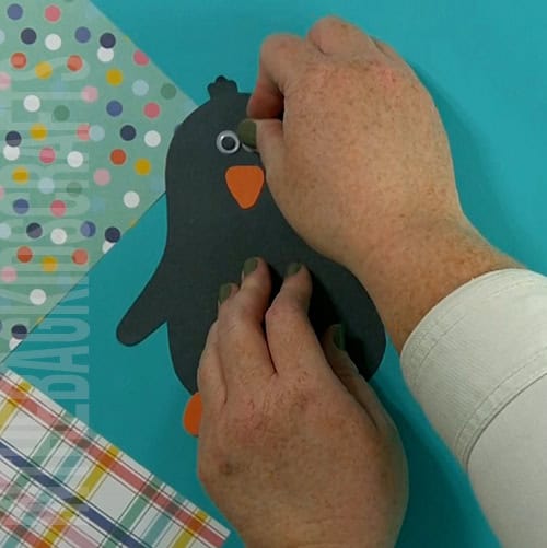 Penguin craft for kids step 3 