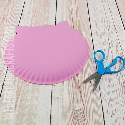 PAPER PLATE PIG CRAFT STEP 3