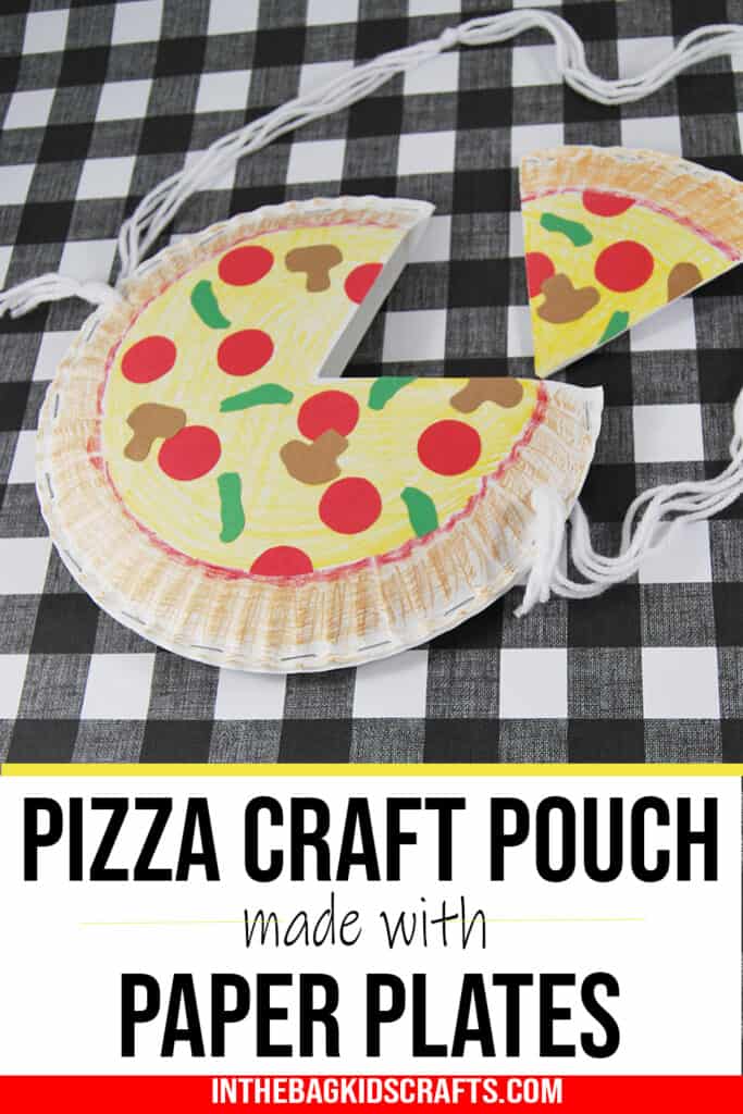 Pizza Craft for Kids made from paper plates 