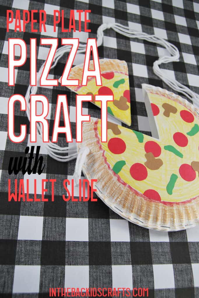 Pizza Craft for Kids made from paper plates 