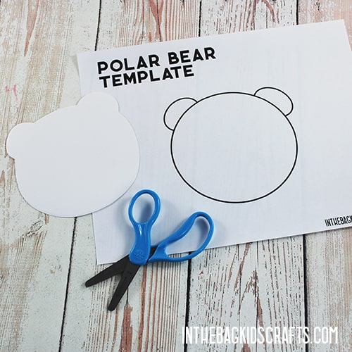 PRESCHOOL POLAR BEAR CRAFT STEP 1