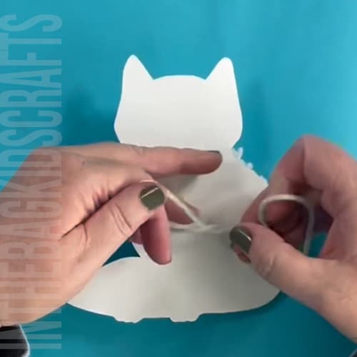 Arctic fox craft step 6