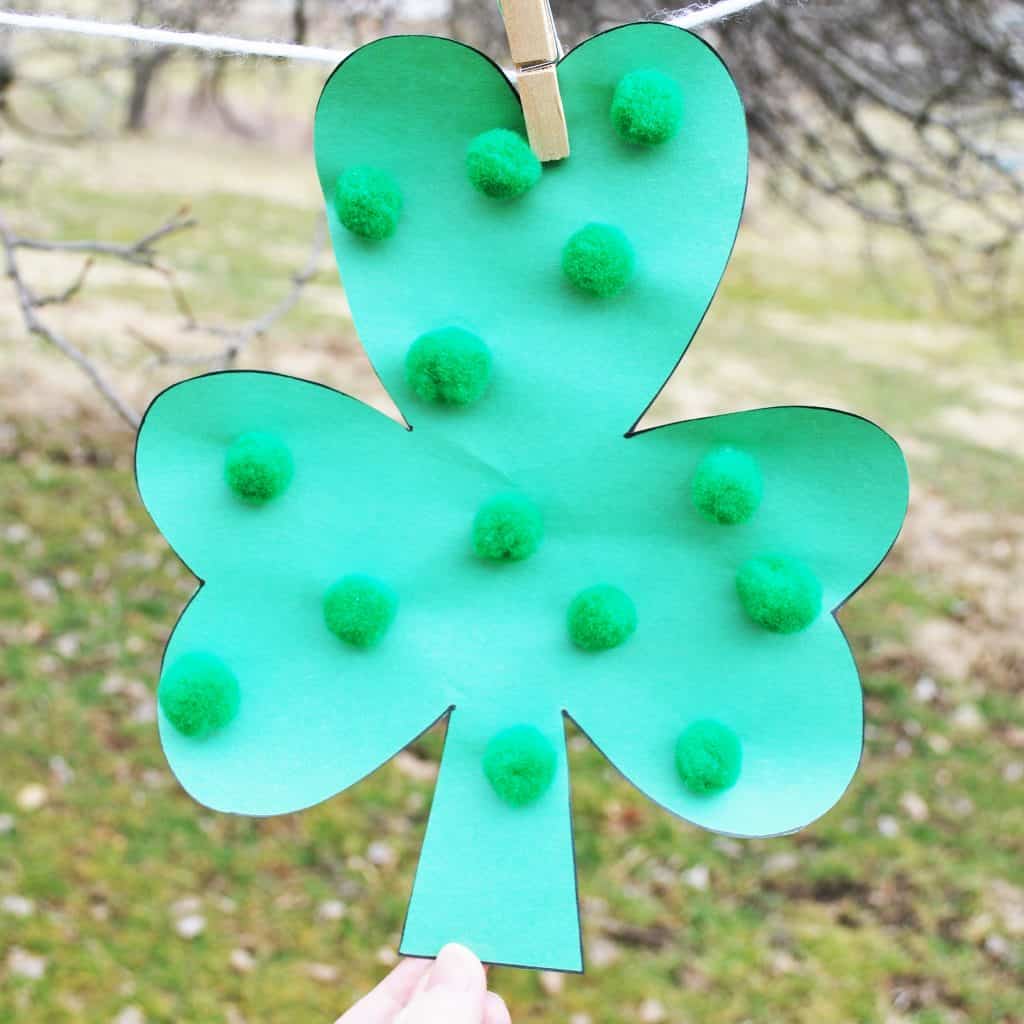 Decorated Lucky Clover Crafts 