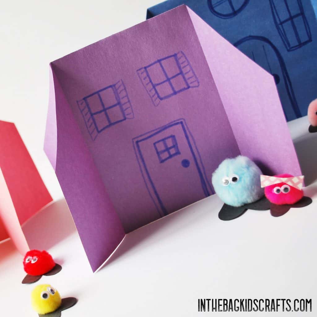 Paper Houses Kids Craft 