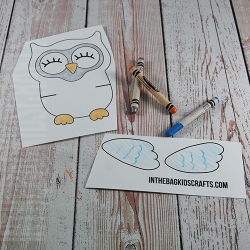 Arctic Owl Craft step 2