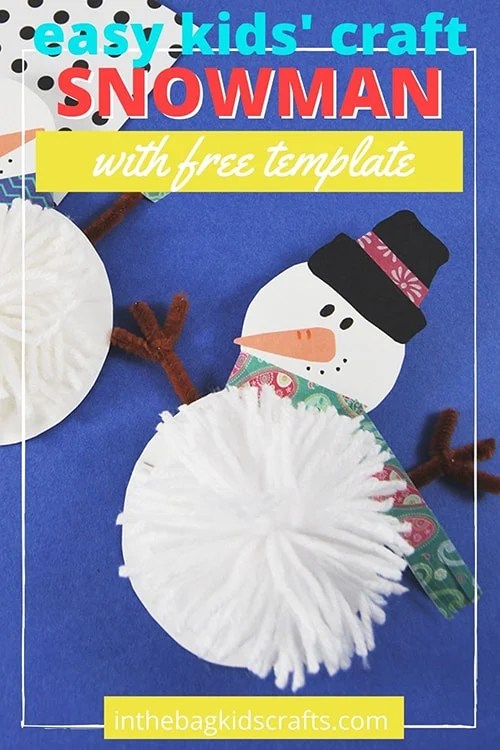 Snowman Craft with DIY Pompom