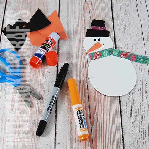 snowman craft step 2