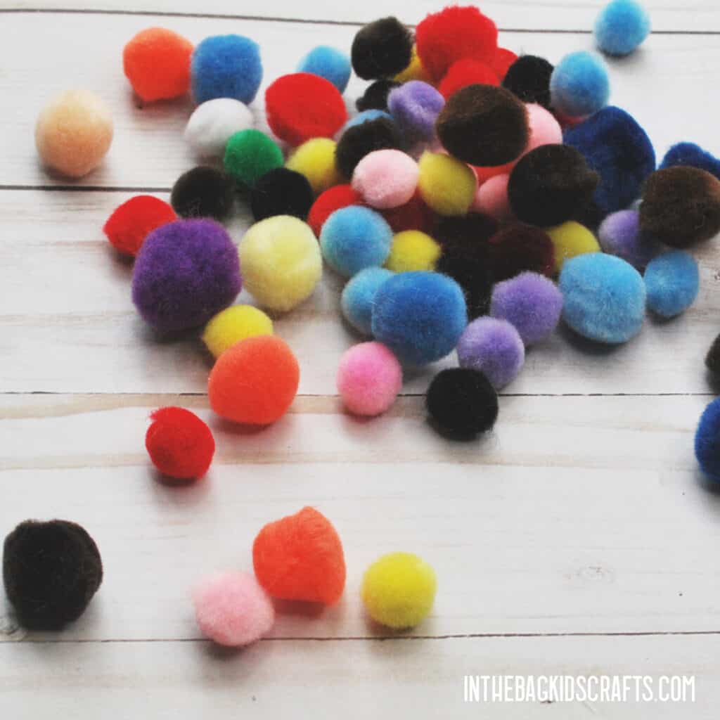 MATH MANIPULATIVES FROM THE HOME  POM POMS