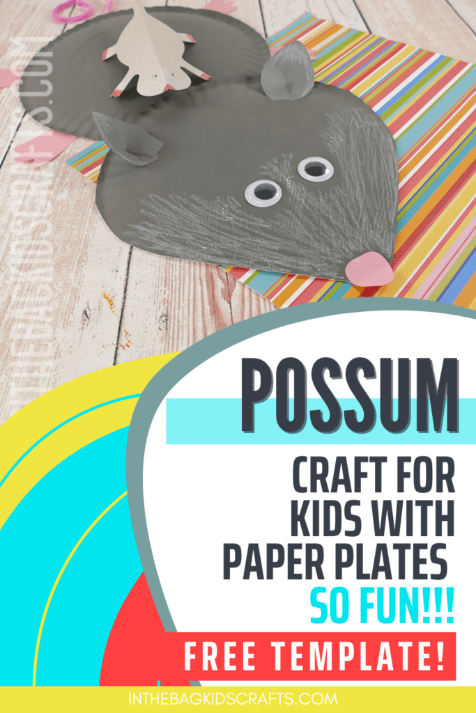 Paper Plate Possum Craft 