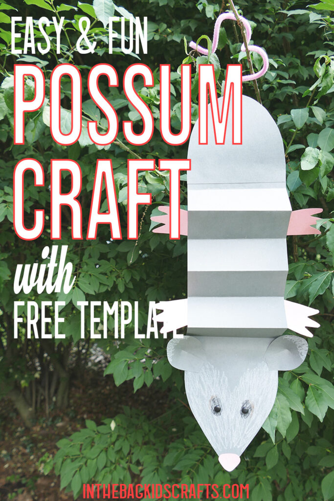 Free Paper Possum Craft for Kids 