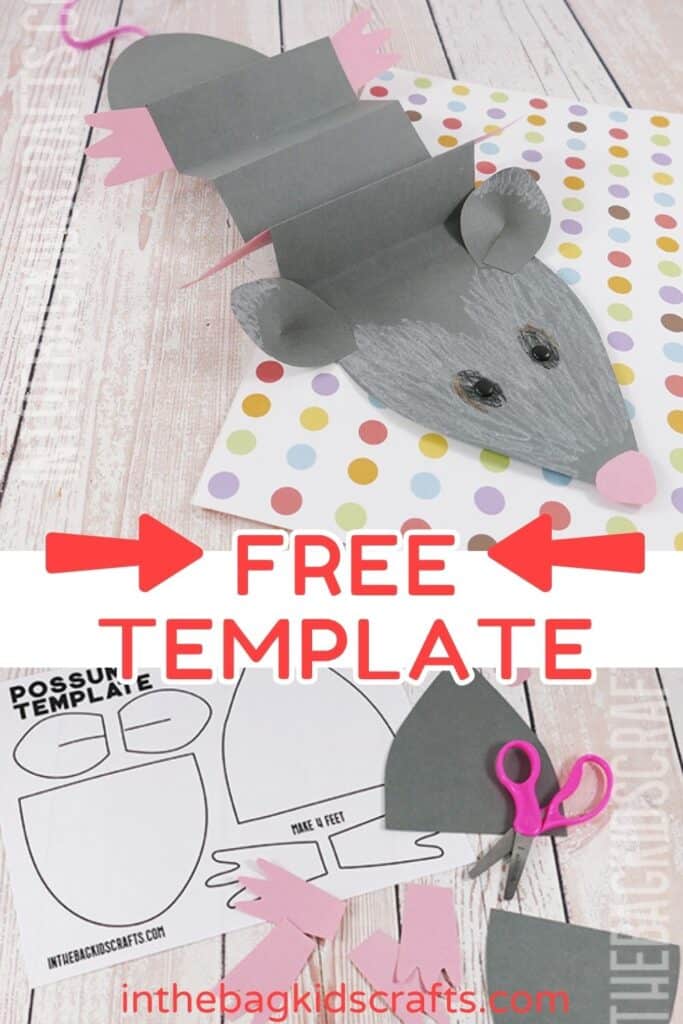 Paper Possum Craft for Kids 