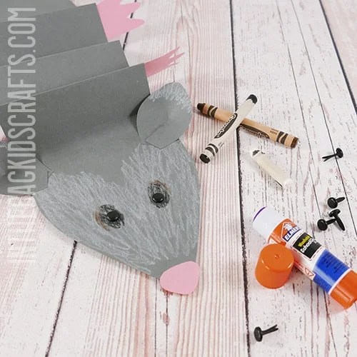 POSSUM CRAFT FOR KIDS STEP 4