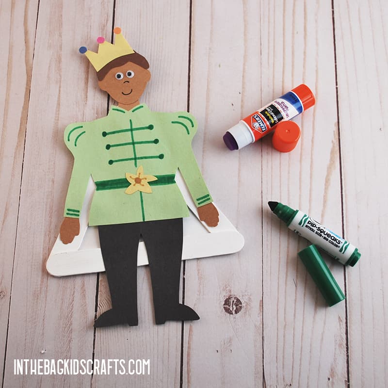 THE PRINCESS AND THE FROG CRAFTS PRINCE STEP 4