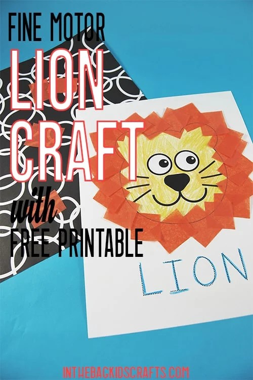 Lion Craft for Preschoolers 
