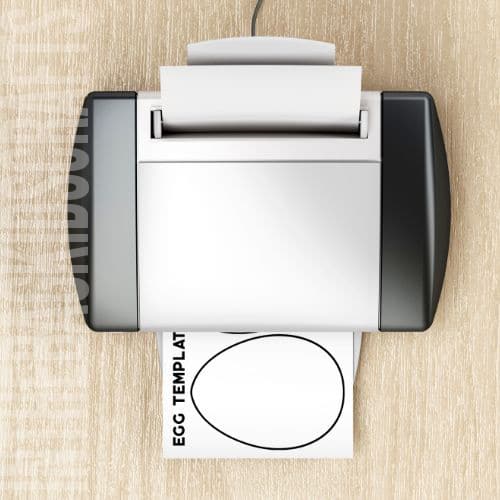 printing the egg template 