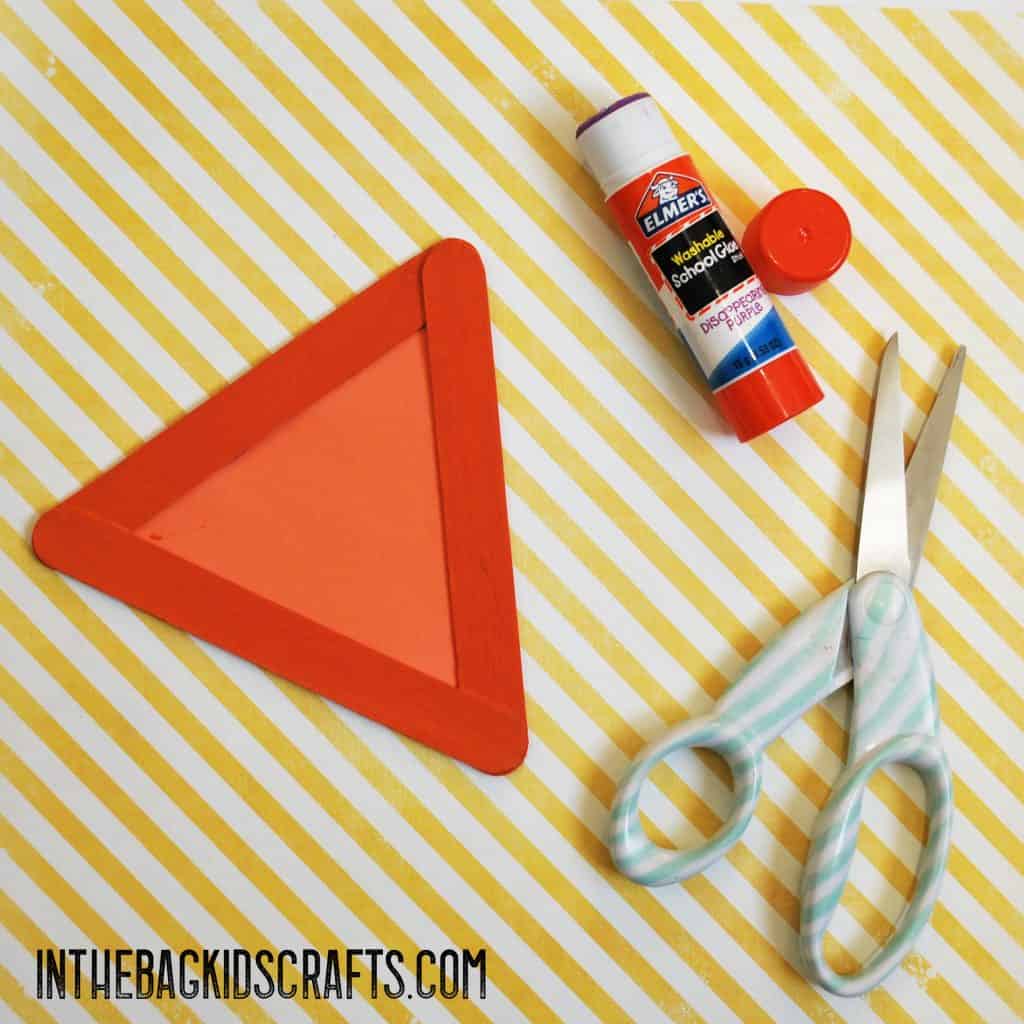 cut and glue the triangle
