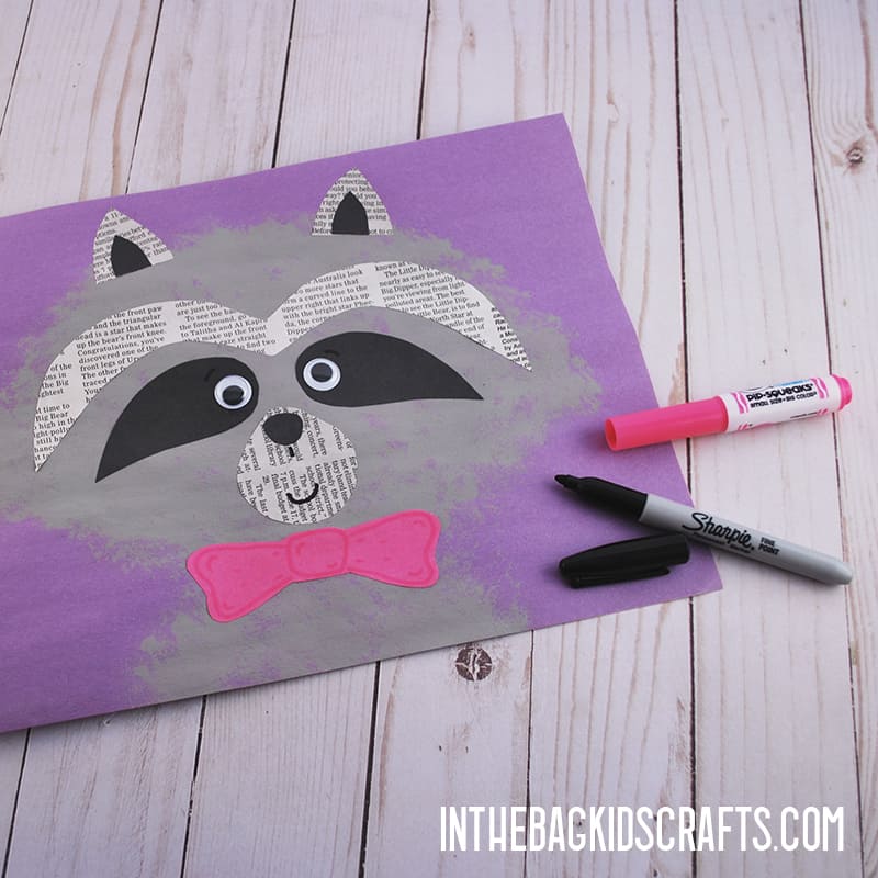 Raccoon Craft for Kids Step 4