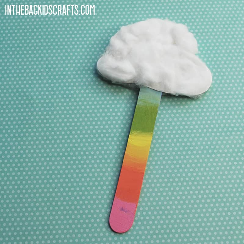 BOOKMARK IDEAS FOR STUDENTS RAINBOW WITH CLOUD