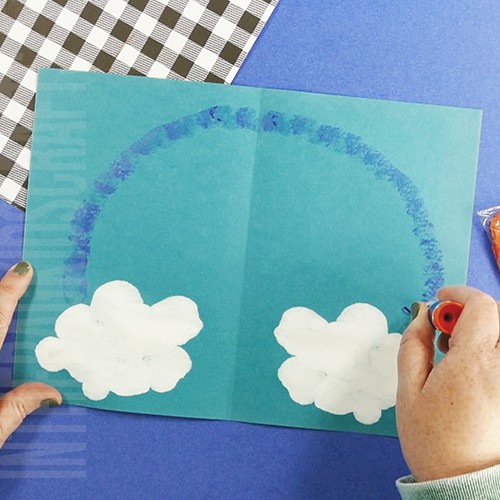 EAsy rainbow craft step 4
