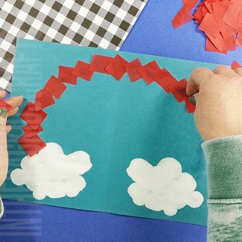 Easy Rainbow Craft step 5