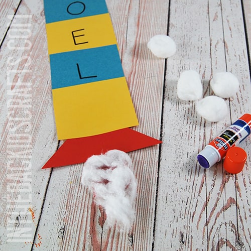 ROCKET NAME CRAFT STEP 4