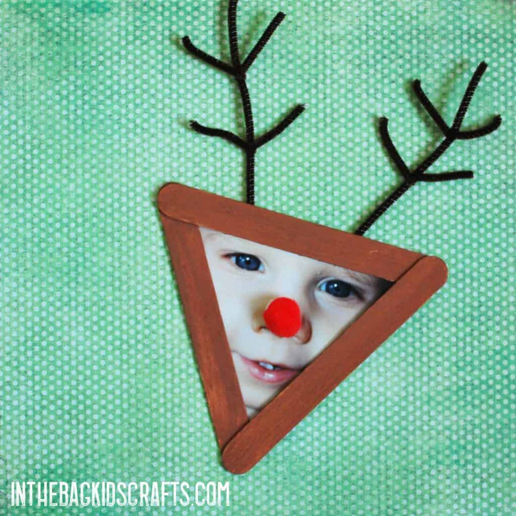 Rudolph DIY Christmas Picture Frame 
Crafts Ornament 