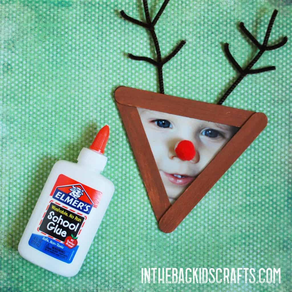 Christmas Picture Frame Crafts Rudolph 