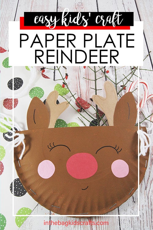 Paper Plate Rudolph Craft