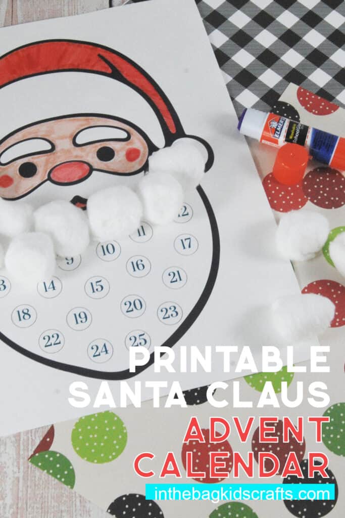 Printable Santa Advent Calendar