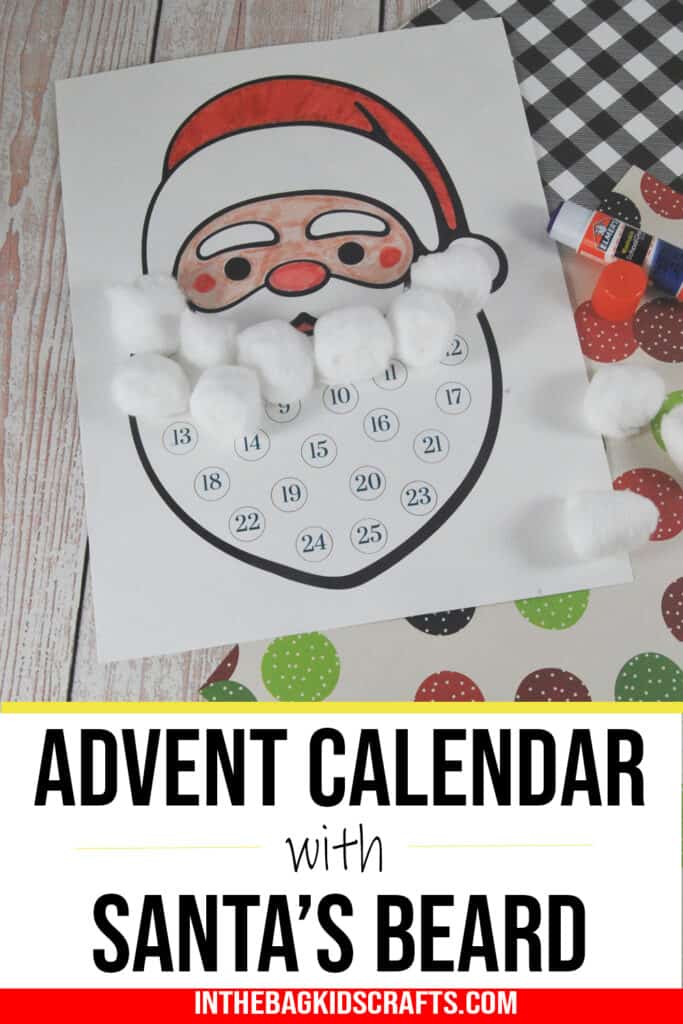 Christmas Craft for Kids Printable Advent Calendar