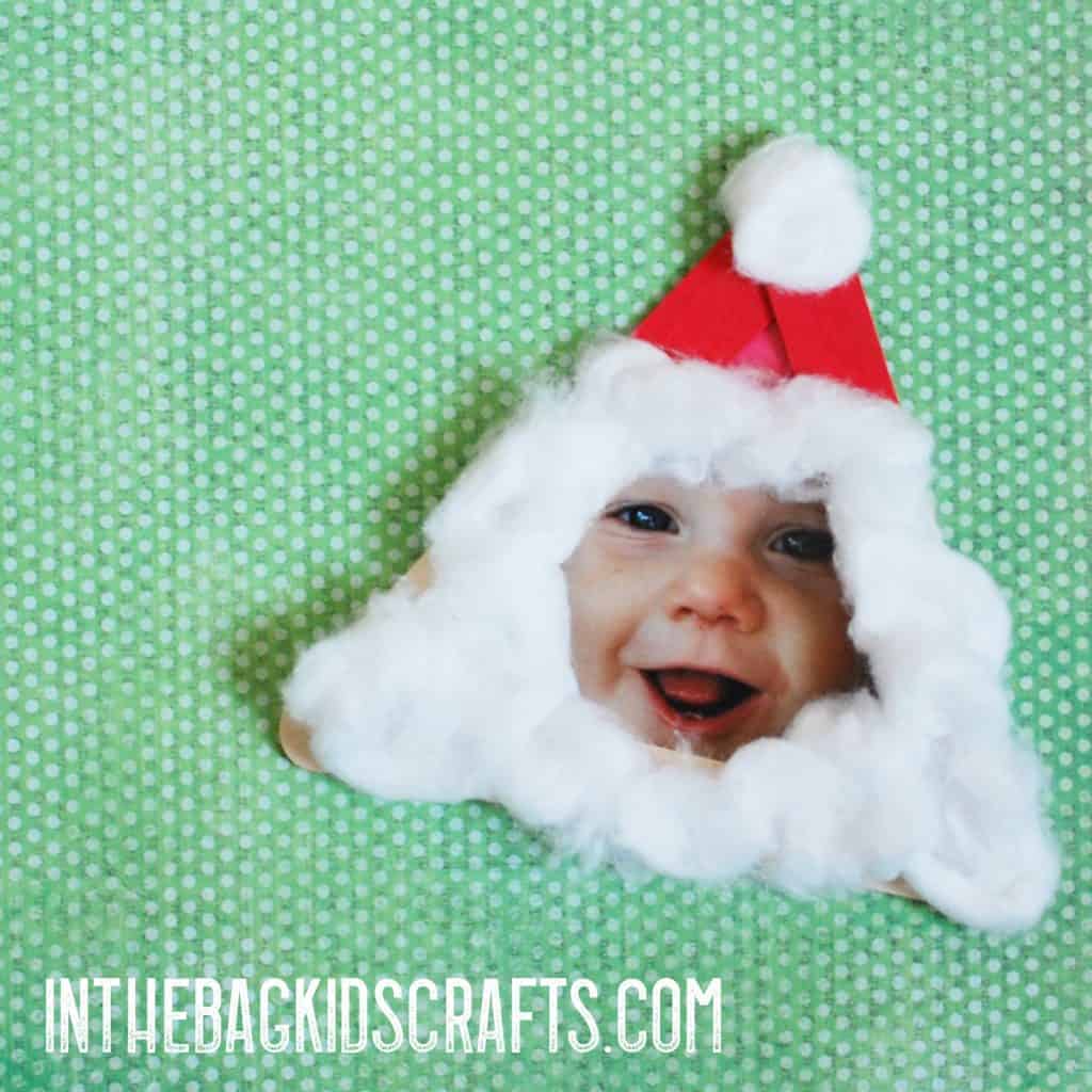 Santa frame ornament