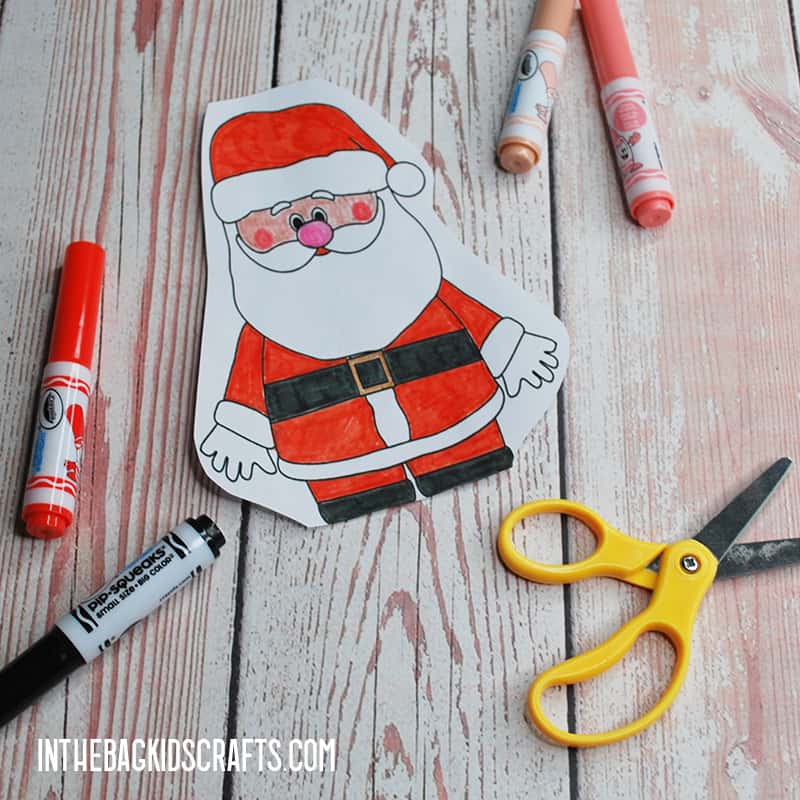 SANTA CLAUS PAPER CRAFT STEP 2