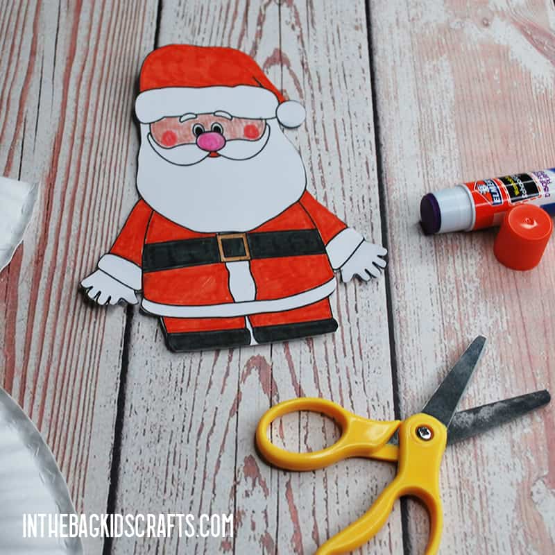 SANTA CLAUS PAPER CRAFT STEP 3
