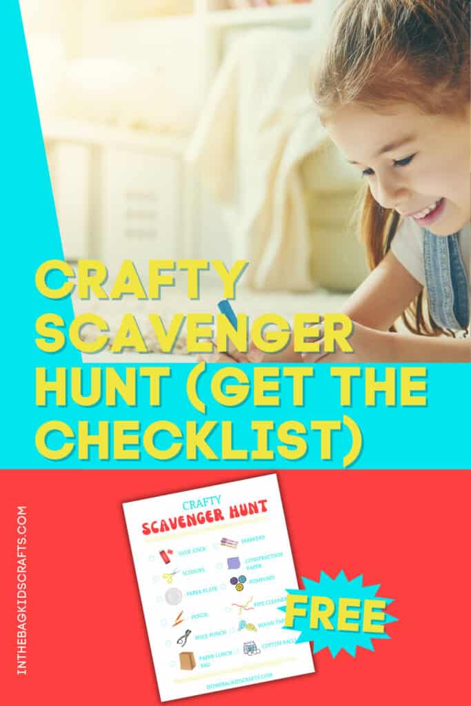 Free Printable Checklist for Crafty Scavenger Hunt Activity for Kids